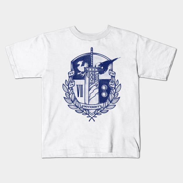 Final Fantasy VII University Kids T-Shirt by Alundrart